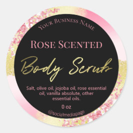 Adesivo Tinta Dourada com Rótulos De Esfregaço De Corpo De