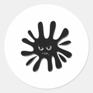 Adesivo Tinta Negra Irritada