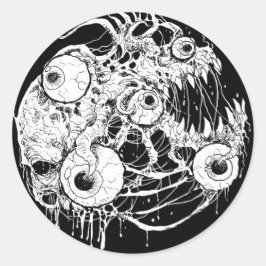 Adesivo Tinta Preta de Horror Ocular