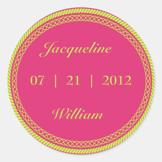 Adesivo Tinta-Quente e Limão Geen Fluorescente/Rótulos de  (Frente)