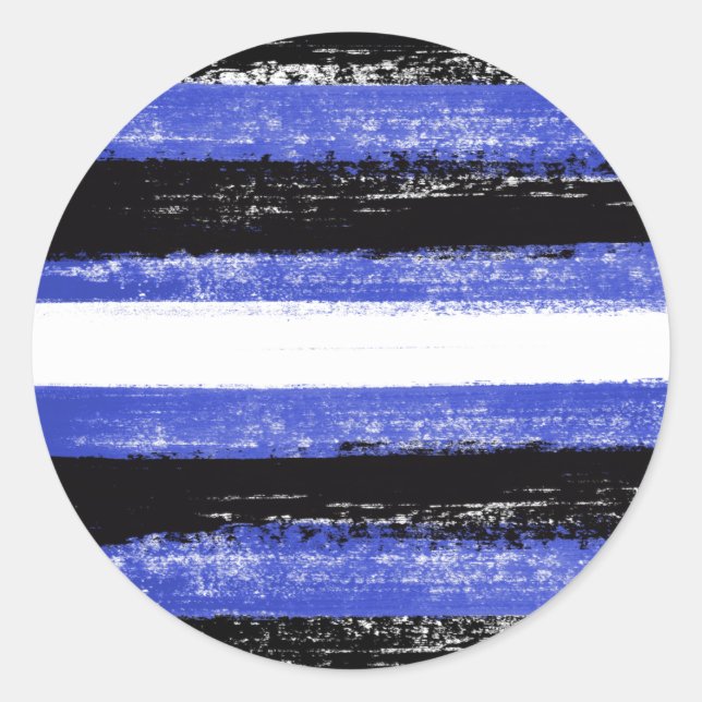 Adesivo Tintas do Orgulho de Couro (Frente)