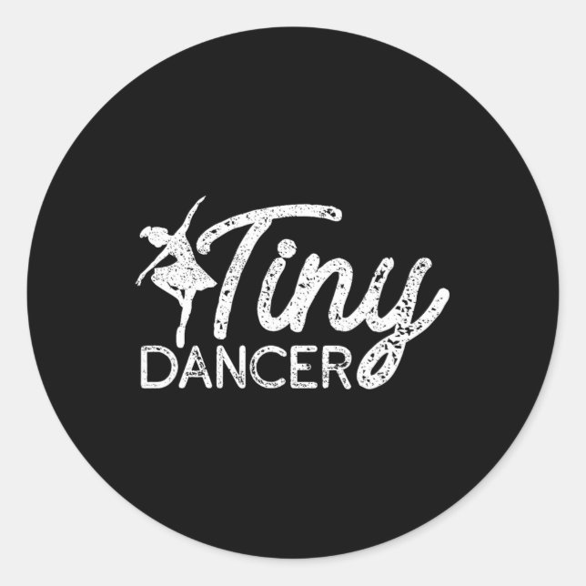 Adesivo Tiny Dancer Cute Dance Boys Meninas Salsa Balé Dan (Frente)