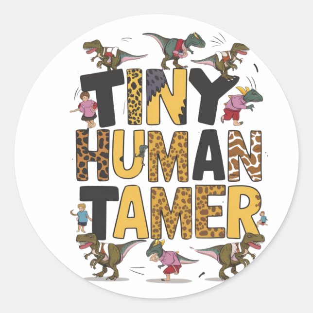 Adesivo Tiny Human Tamer (Frente)