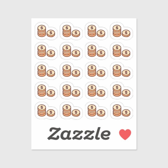 Adesivo Tiny latte coins planner (Folha)