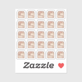 Adesivo Tiny latte shipping box planner