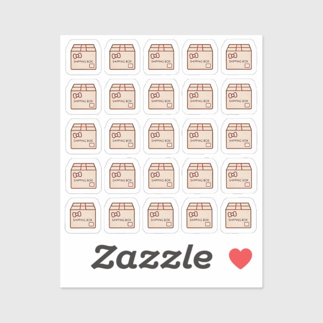 Adesivo Tiny latte shipping box planner (Folha)