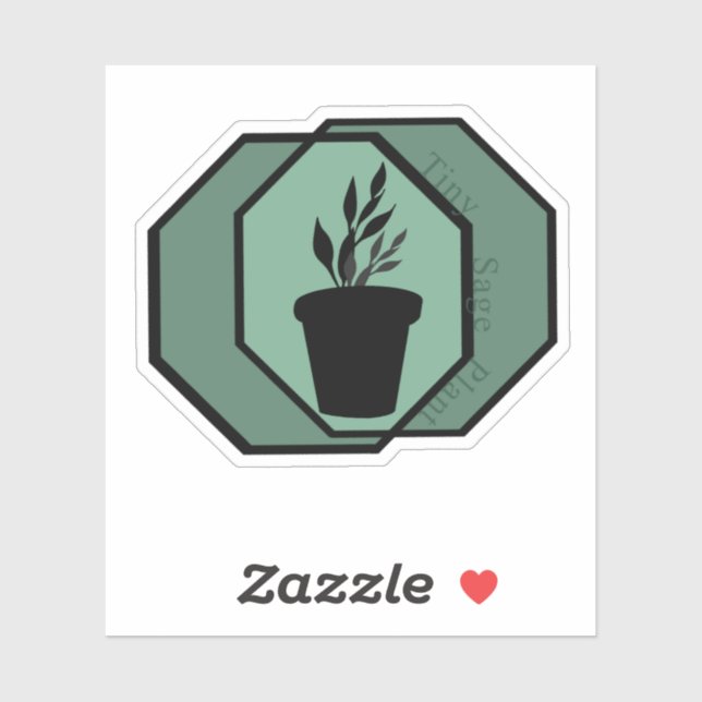 Adesivo TinySagePlant (Folha)