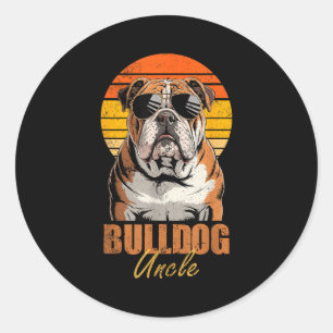 Adesivo Tio Bulldog Retro Legal Engraçado Vintage Amantes