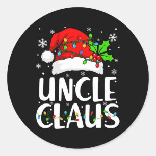 Adesivo Tio Claus Natal Lights Pajama Family Matchin