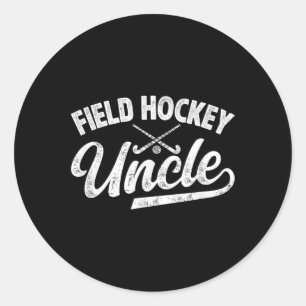 Adesivo Tio de Hockey de Campo de um Jogador de Hockey de