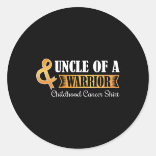 Adesivo Tio de um guerreiro Cancer de infância Ribbon Awar