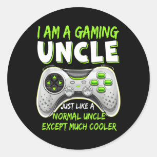 Adesivo Tio Engraçado Tio Tio Jogo Jogo Jogando Fu