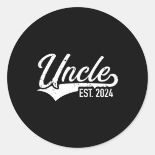 Adesivo Tio est. 2024 para o anúncio da gravidez