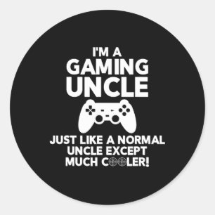 Adesivo Tio Gamer Funny Jogos Vídeo Camisas
