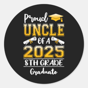 Adesivo Tio Orgulhoso De Um Cl De Gradua 2025 Da 8ª Série
