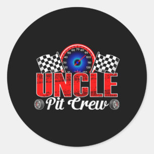 Adesivo Tio Pit Crew Racing Família Carro de Corrida Menin