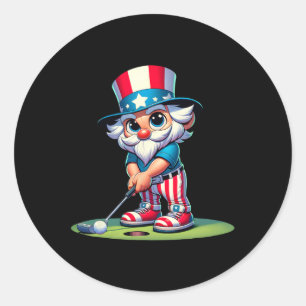 Adesivo Tio Sam de golfe EUA América 4 de julho Independên