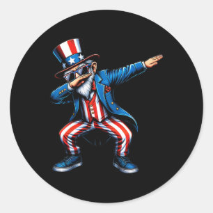 Adesivo Tio Sam Funny 4 De Julho Meninos Patrióticos