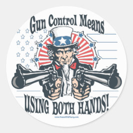 Adesivo Tio Sam Gun Control Sticker