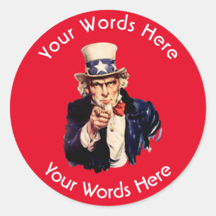 Adesivo Tio Sam Personalizado