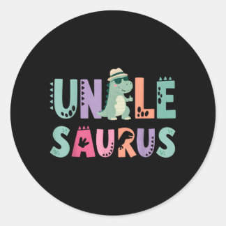 Adesivo Tio Saurus Pai Dinossauro Aniversário de 3 anos T-