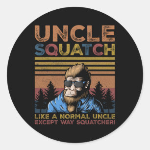 Adesivo Tio Squatch - Tio Pé Grande Dia dos Pais Yeti Sasq
