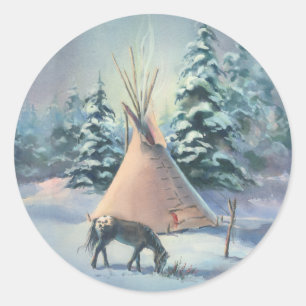 Adesivo TIPI do APPALOOSA do INVERNO por SHARON SHARPE