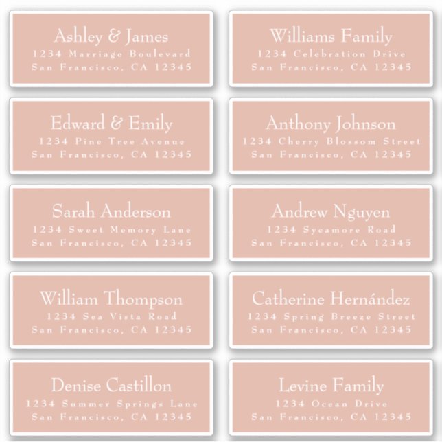 Adesivo Típica Chic Típica Cor-de-Rosa Casamento de Convid (Frente)