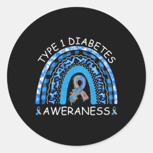 Adesivo Tipo 1 Sensibilização para a Diabetes Branqueada R