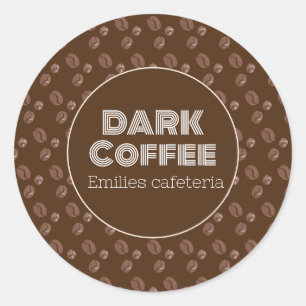 Adesivo Tipo de sabor de café de restaurante