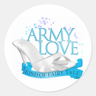 Adesivo Tipo do amor do exército do conto de fadas