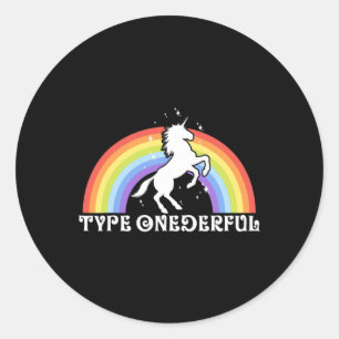 Adesivo Tipo Maravilhoso Diabetes Unicorn Rainbow Awa