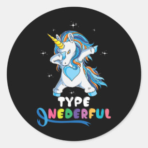 Adesivo Tipo Unicorn Dub Tipo 1 Diabetes Awarene