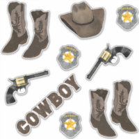 Tipografia Cowboy Artsy Legal Brown Watercolor