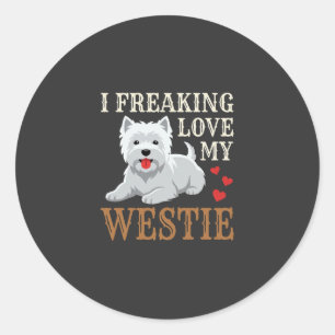 Adesivo Tipografia de Amor ao Cão Westie