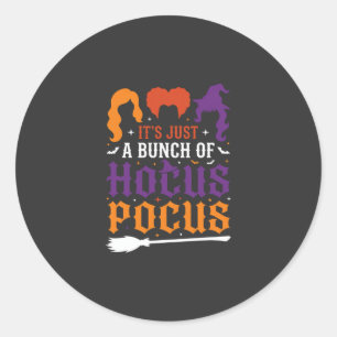 Adesivo Tipografia de Bruxa Hocus Pocus de Halloween Vetor