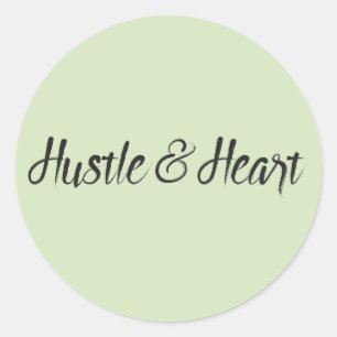 Adesivo Tipografia de Hustle e Heart