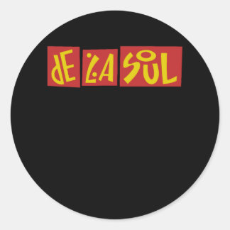 Adesivo Tipografia De La Soul