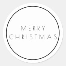 Tipografia de Natal Minimalista Preto Branco