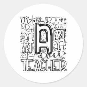 Adesivo Tipografia De Professores De Arte Escolar