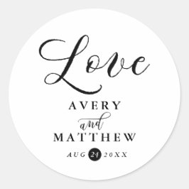 Adesivo Tipografia de Script Simples | Favor do Amor