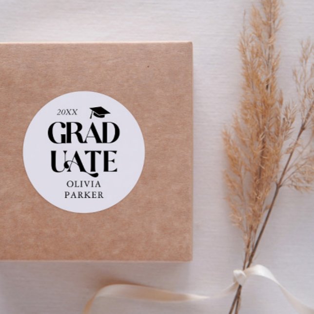 Adesivo Tipografia do Formando Negrito Branca (Criador carregado)