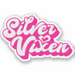 Adesivo Tipografia do Groovy Vixen Mature