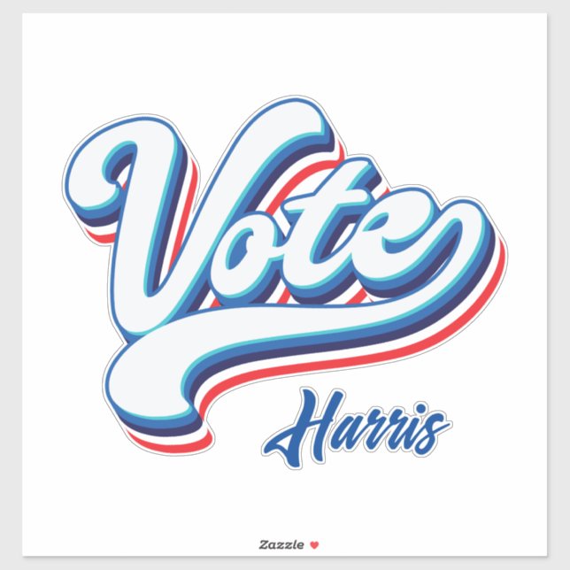 Adesivo Tipografia eleitoral de voto (Folha)