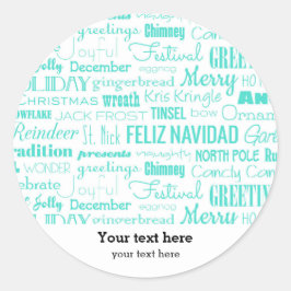 Adesivo Tipografia Holidays Season