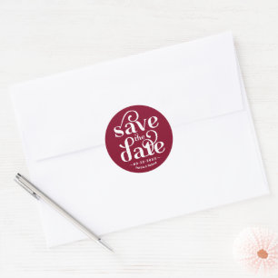 Adesivo Tipografia Moderna Casamento Salvar a Data