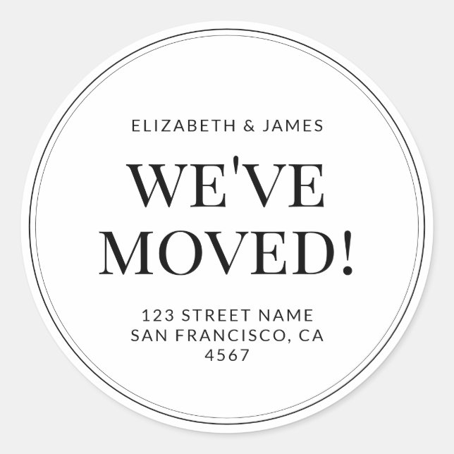 Adesivo Tipografia Moderna Clássica que Movimentamos (Frente)