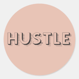 Adesivo Tipografia Moderna Hustle