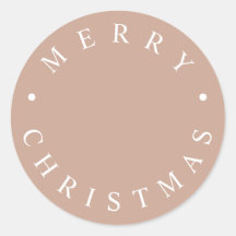 Tipografia moderna simples Beige de Natal feliz