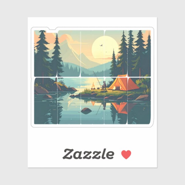 Adesivo Tipografia Personalizável de Grama de Toque Retroa (Folha)